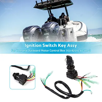 Ignition Switch Key Assy For Yamaha Outboard Motor Control Box 703-82510-43-00 G • $24.95