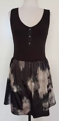 BACKSTAGE Womens Black/Grey Skater Dress Size 10 • $28.95