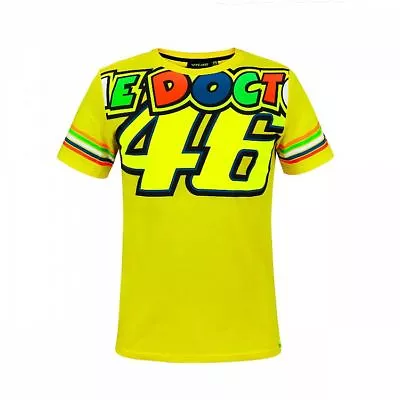 VR46 Official Valentino Rossi The Doctor Yellow T'Shirt - VRMTS 305201 • £29.99