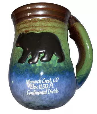 Monarch Crest CO Coffee Mug Stoneware Ceramic Bear Theme • $18.75