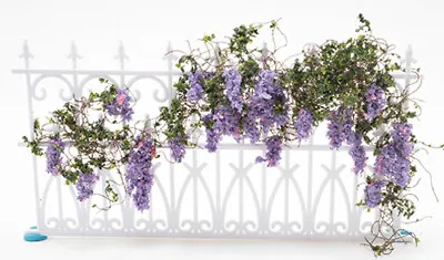 Dollhouse Miniature Outdoor Accent Wisteria Vine And Flowers 10 X 6 CAWSM • $17.99