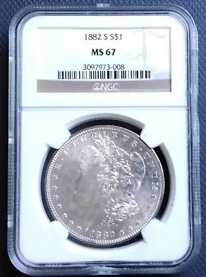 1882 S  Morgan Dollar Ngc Ms67 • $850