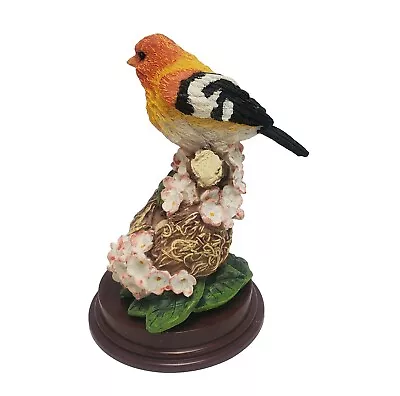 Vintage 90s K's Collection Orange Finch Bird Resin Figurine On Base 5  • $14.99