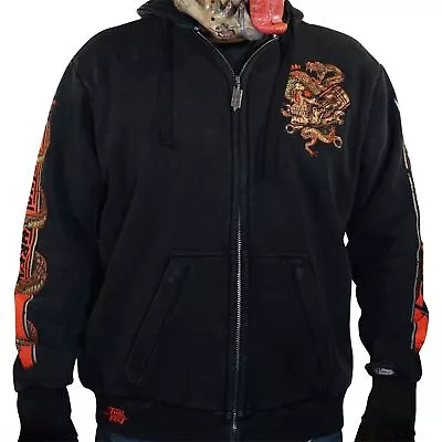 Lethal Threat Decals Venom & Velocity Zip-Up Hoodie - Black - Large HD84075L • $74.83