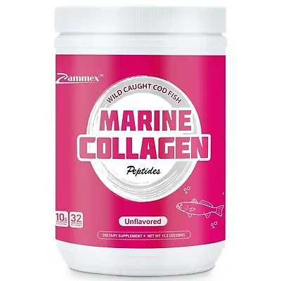 Marine Collagen Peptides Powder-11.3oz Unflavored Hydrolyzed Wild-Caught Fish • $27.29