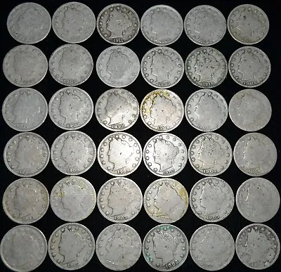 $50.10 • Buy Lot Of (70) Liberty Head V Nickels 1883-1913 INV# I830