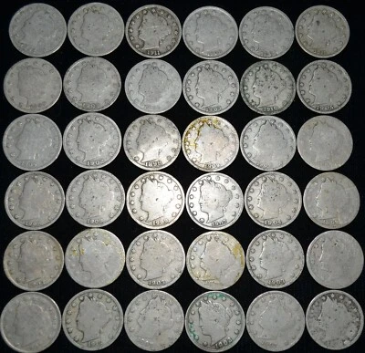 $50.10 • Buy Lot Of (70) Liberty Head V Nickels 1883-1913 INV# I830