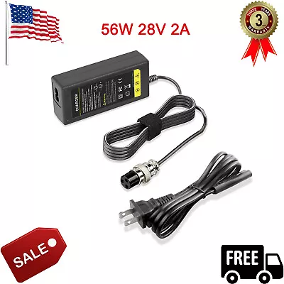 28V Fast Female 3-Pin XLR Electric Scooter Battery Charger For RAZOR E300 E200 • $11.99