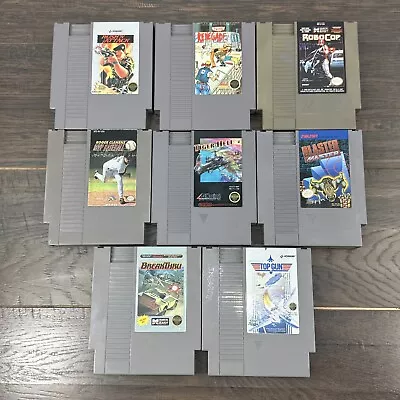 Lot Of 8 Nintendo NES Games Blaster Master Rush N Attack Tiger Heli & More • $59.99