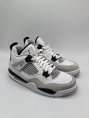 Nike Air Jordan 4 Retro GS Military Black White 408452-111 Youth’s Size 7Y • $429.95