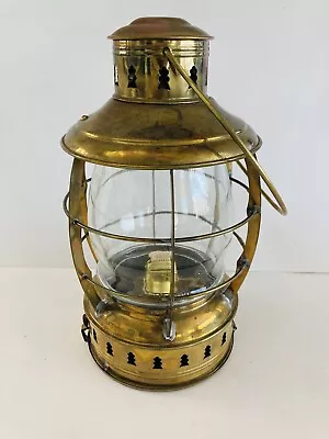 Vintage PERKO Perkins Marine Ships Navy/Life Boat Lantern Brass W/Box 12” • $275