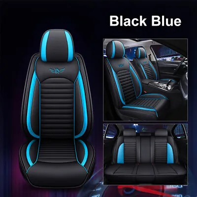 $155.99 • Buy Black Leather Car Seat Covers Sporty Waterproof Mitsubishi Triton Asx Outlander