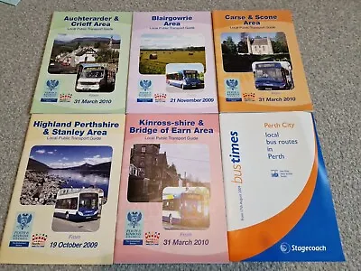 £3.99 • Buy Scottish Bus Timetable Books (x6) – Perth And Central Highlands (2009/10)