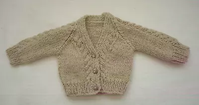 HAND KNITTED BABY  14  CARDIGAN For PREMATURE BABY. BRAND NEW • £3.50