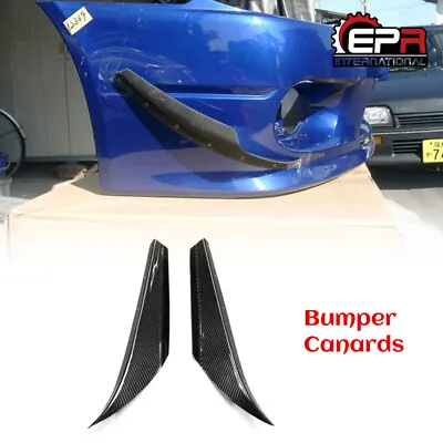 2pcs Front Bumper Canards Diffuser For Nissan S15 Silvia JDM Type Carbon Fiber • $231.84