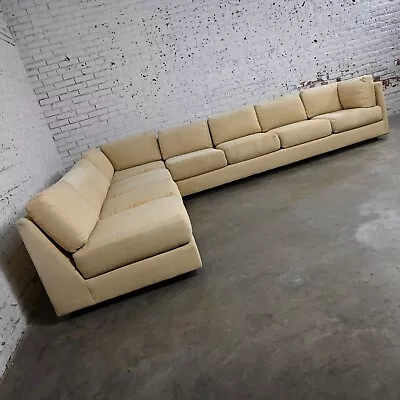 MCM To Modern Tuxedo Style 3 Piece Sectional Sofa By Classic Gallery Frame Only • $2495