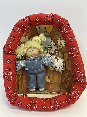 Vintage Coleco Cabbage Patch Kids Pin Ups Blonde Farm Girl Barn • $12