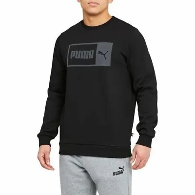 Puma Men's Crew Neck Pullover Sweatshirt Black L • $24.95