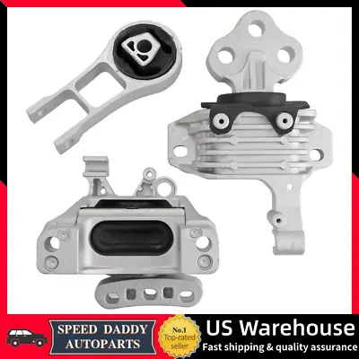 3PCS Complete Engine Motor &Transmission Mount Set Fits Jeep Cherokee 2.4L 14-19 • $95.99