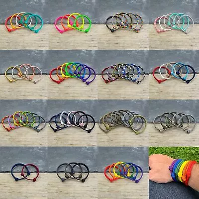 Adjustable 550 Paracord Bracelet With Sliding Knot 65+ Colours - Surfer Bracelet • £3.99