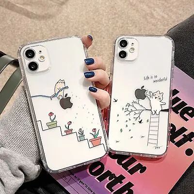 $16.89 • Buy Cute Cartoon Funny Cat Cover Case For Cover IPhone 11 12 13 Pro Max XS 7 8 AU