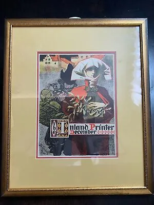 Inland Printer - Art By Leyendecker (1897) US Framed Magazine Cover • $650