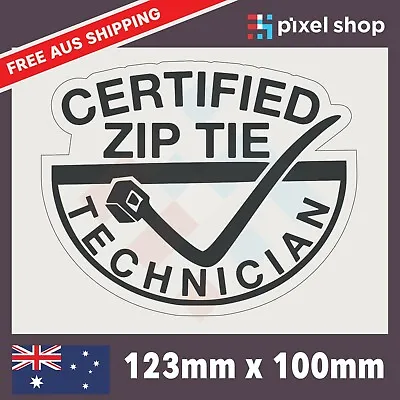 $4.45 • Buy Zip Tie Cable Car 4x4 Sticker Decal Vinyl JDM Illest Race Drift Stance Lowered