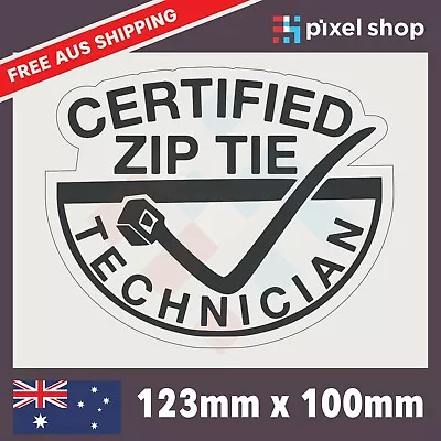 $4.45 • Buy Zip Tie Cable Car 4x4 Sticker Decal Vinyl JDM Illest Race Drift Stance Lowered