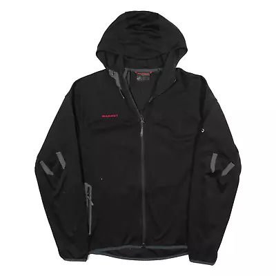 MAMMUT Mens Shell Jacket Black Hooded L • £39.99