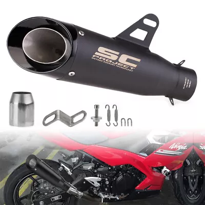 51mm Motorcycle Exhaust Muffler Tail Pipe For Kawasaki Ninja 250R 300 650R ZX6R • $49.95