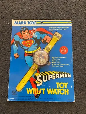 Vintage 1974 Marx Toys Superman Wristwatch Factory Sealed Made In Japan • $179