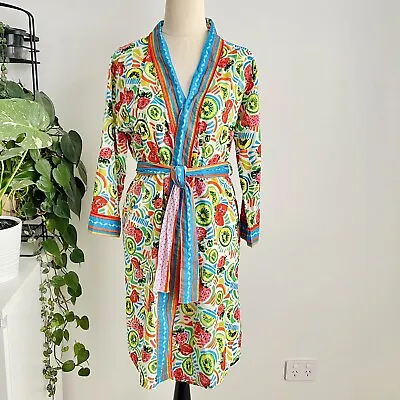 $29.90 • Buy David Jones Dressing Gown Fruit Pattern Relaxed Fit Short