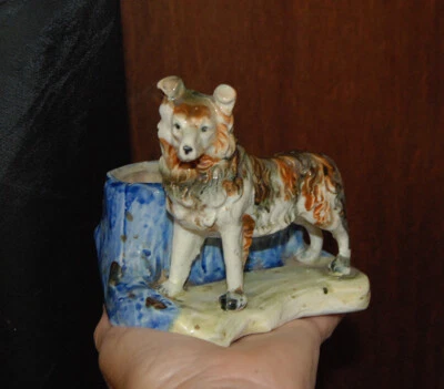 $17.50 • Buy VINTAGE GERMAN SHEPHERD ? DOG PLANTER FIGURINE Free Shipping