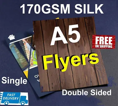 £11.50 • Buy Flyers Leaflets Printed Full Colour 170gsm Silk 148mm X 210mm / A5