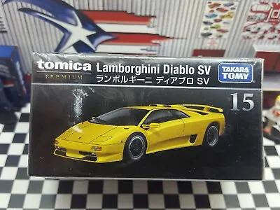 Tomica Premium #15 Lamborghini Diablo Sv 1/62 Scale New In Box Usa Stock!!! • $11.99