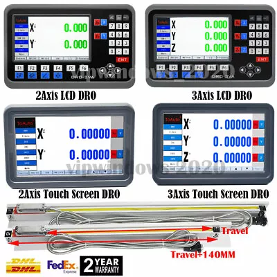 ToAuto LCD Digital Readout DRO Display Linear Scale Glass Sensor 100-2000MM DHL • $35.78