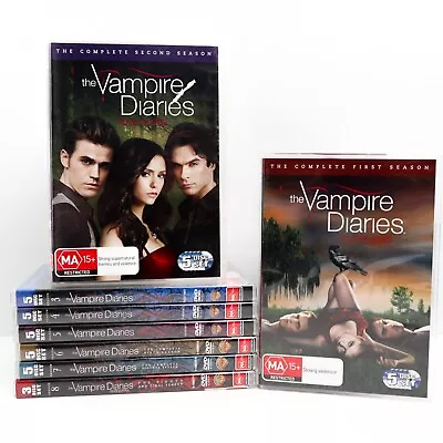 Vampire Diaries: Season 1 - 8 (DVD 2016) Drama Fantasy TV Series 1 2 3 4 5 6 7 8 • $63.74