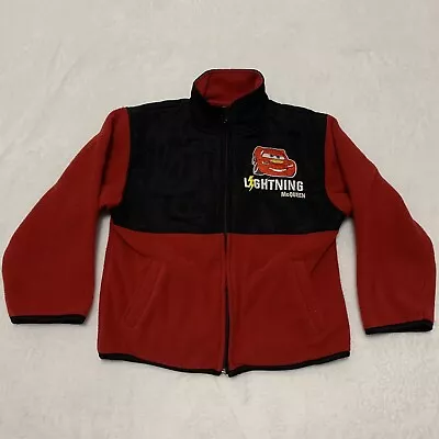 Disney Cars Jacket Coat Boys Size 6 Youth Red Lightning McQueen Full Zip • £24.09