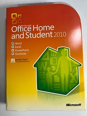 Microsoft Office Home And Student 2010 Software Windows W/ Product Key & DVD • $30