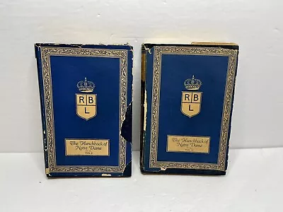 The Hunchback Of Notre Dame JH Sears Company Antique Pre-1925 Leather Vol 1 & 2 • $30