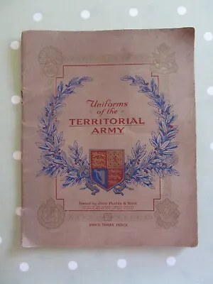 Uniforms Of The Territorial Army John Player Booklet + Full Set Cigarette Cards • £5