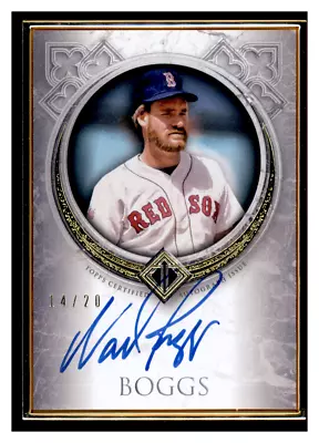 2023 Topps Transcendent Wade Boggs Gold Framed Auto 14/20 Boston Red Sox • $12.50