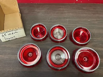 $79.99 • Buy 1965 Chevy Impala Belair Tail Light Lenses Set Of 6 New Repro 323