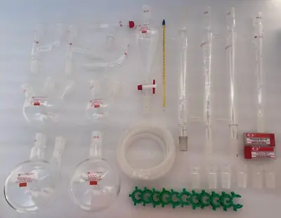 Chemistry Kit Original Complete Set 34 Pcs. Laboratory Glassware SIZE 24/40 • $369.63