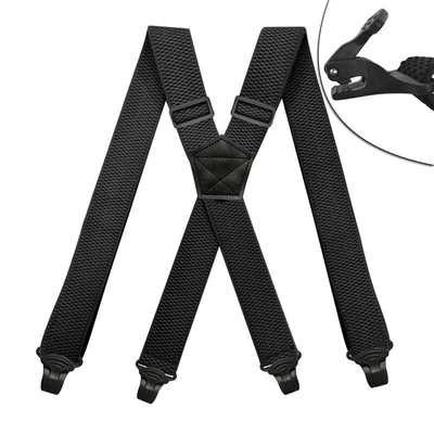 £10.29 • Buy Heavy Duty Work Suspenders For Men Adjustable Elastic Trouser Pants Braces