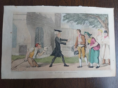 £6.50 • Buy Aquatint Print - 1821 Dr Syntax The Banns Forbidden T Rowlandson