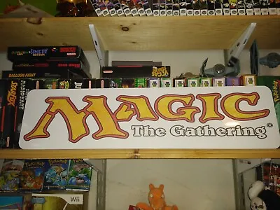 MAGIC The Gathering Sign 6  X 24  Aluminium Display! MTG !!! • $19.99