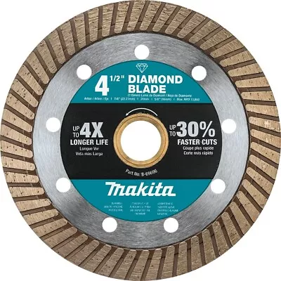 Makita B-69696 4-1/2  Diamond Blade Turbo General Purpose • $37.46