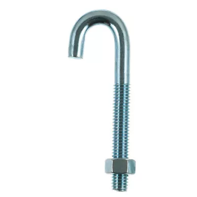 Hampton 02-3459-867 Zinc-Plated Steel J-Bolt 3/8 X 3-3/4 L In. (Pack Of 10) • $16.73