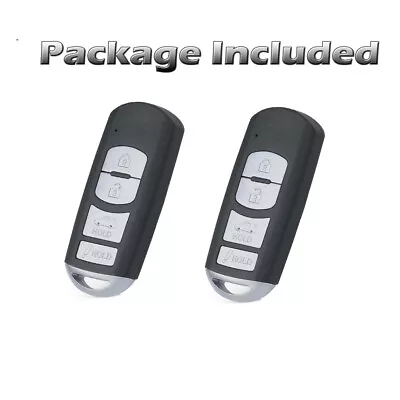 2x For 2014-2018 Mazda 3 6 Smart Car Remote Control Key Fob 4 Button WAZSKE13D01 • $46.34